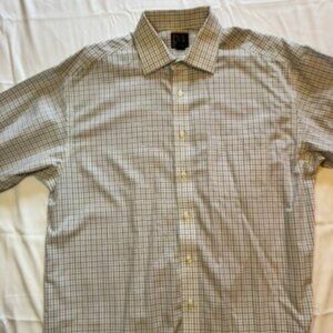 Jos A BANK Traverlers Collection Men’s Long Sleeve Button Down 16 34